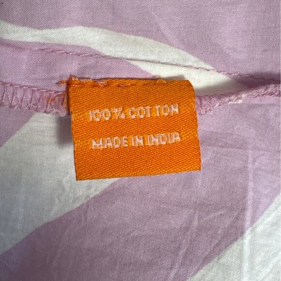 Oliphant Zebra Lilac Flirty V Neck Ruffle Sleeve Mini Dress Size S - Picture 7 of 15